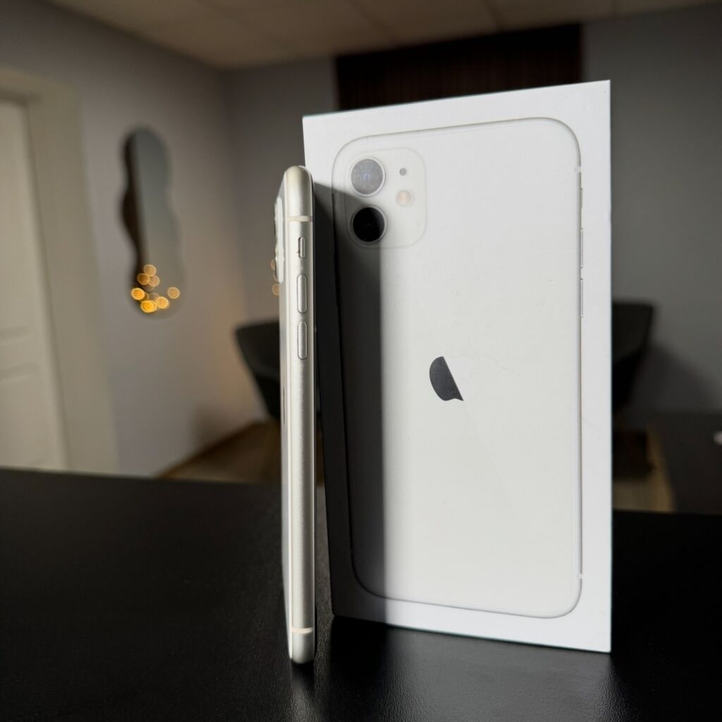 IPhone 11, 128 GB, Ağ, Zəmanət, Kredit, Simsiz şarj — Apple iPhone, Bakı (3)