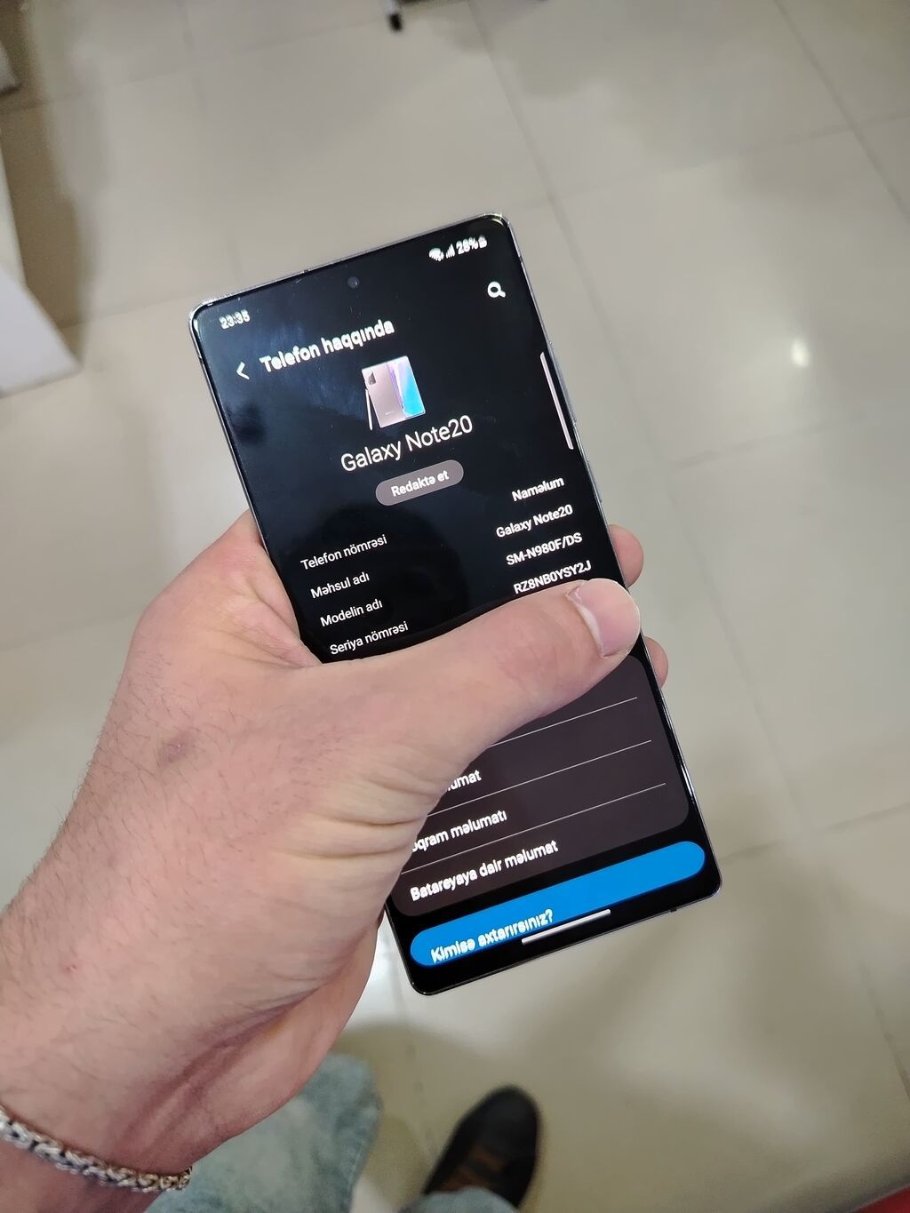 Samsung Galaxy Note20, 256 GB, rəng - Boz, İki sim kartlı — Samsung, Şəki (3)