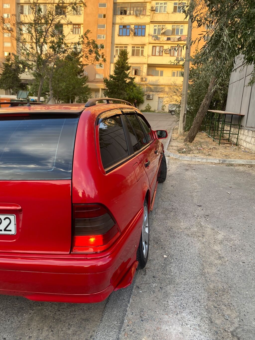 Mercedes-Benz C-Class (W202) Universal/Wagon – qırmızı rəng — Avto, Digah (7)