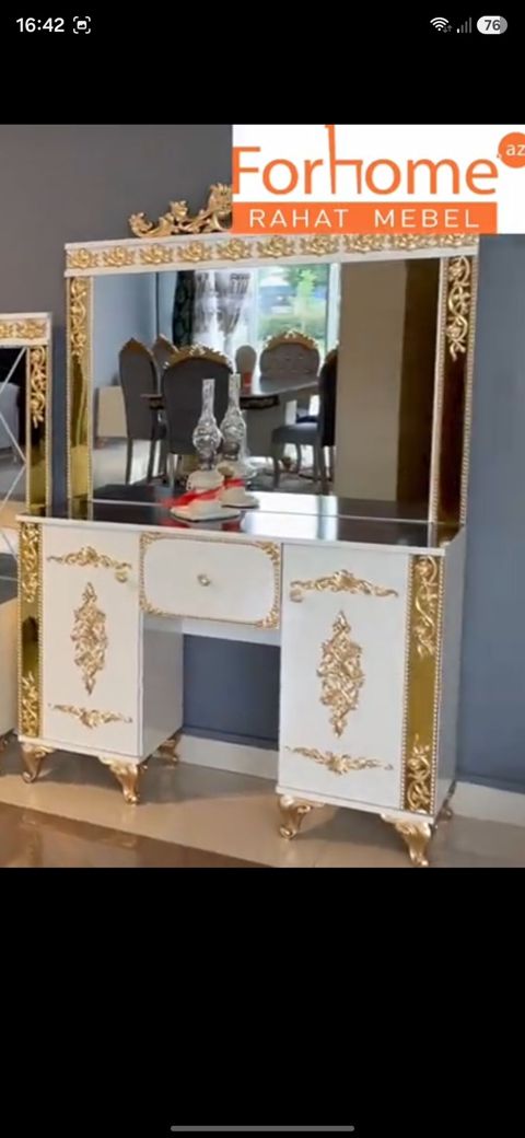 Klassik üslublu yataq otağı mebel dəsti - Dəst tərkibi: iri başlıqlı — Digah