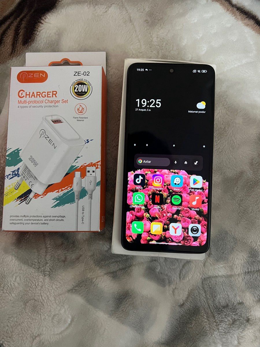 Xiaomi Redmi Note 14 Midnight Black 128GB/8GB — Smartfonlar, Bakı (4)