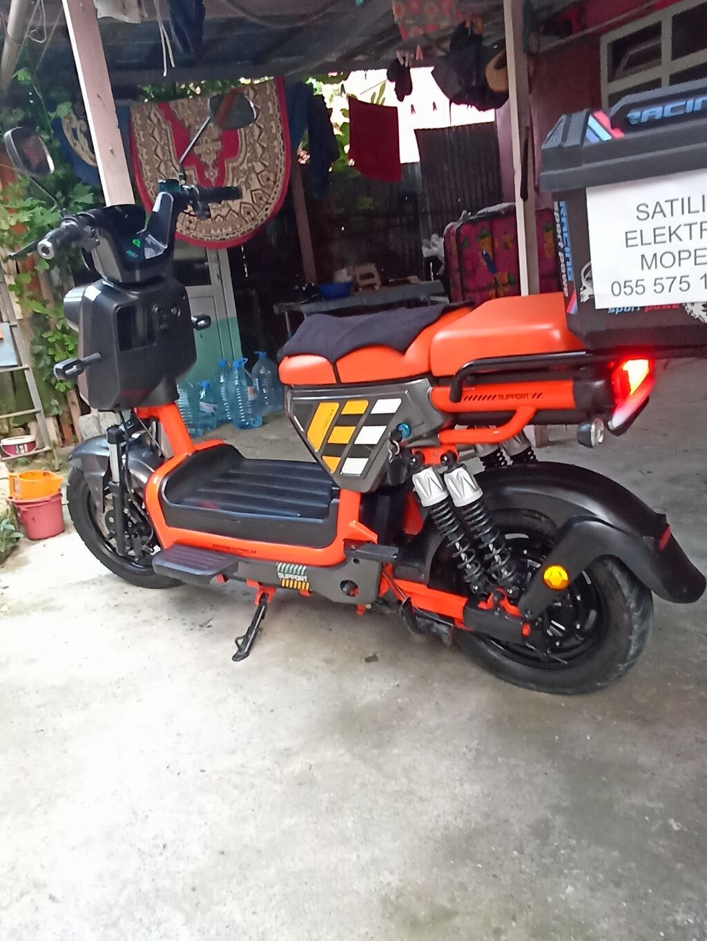 Elektrikli moped satılır. Şəkillərdə görünən model parlaq — Avto, Şəki (2)