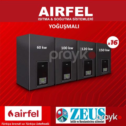 Airfel Divar Tipli Qazan 60-150 kw — Heatpro Wallhang — Bakı
