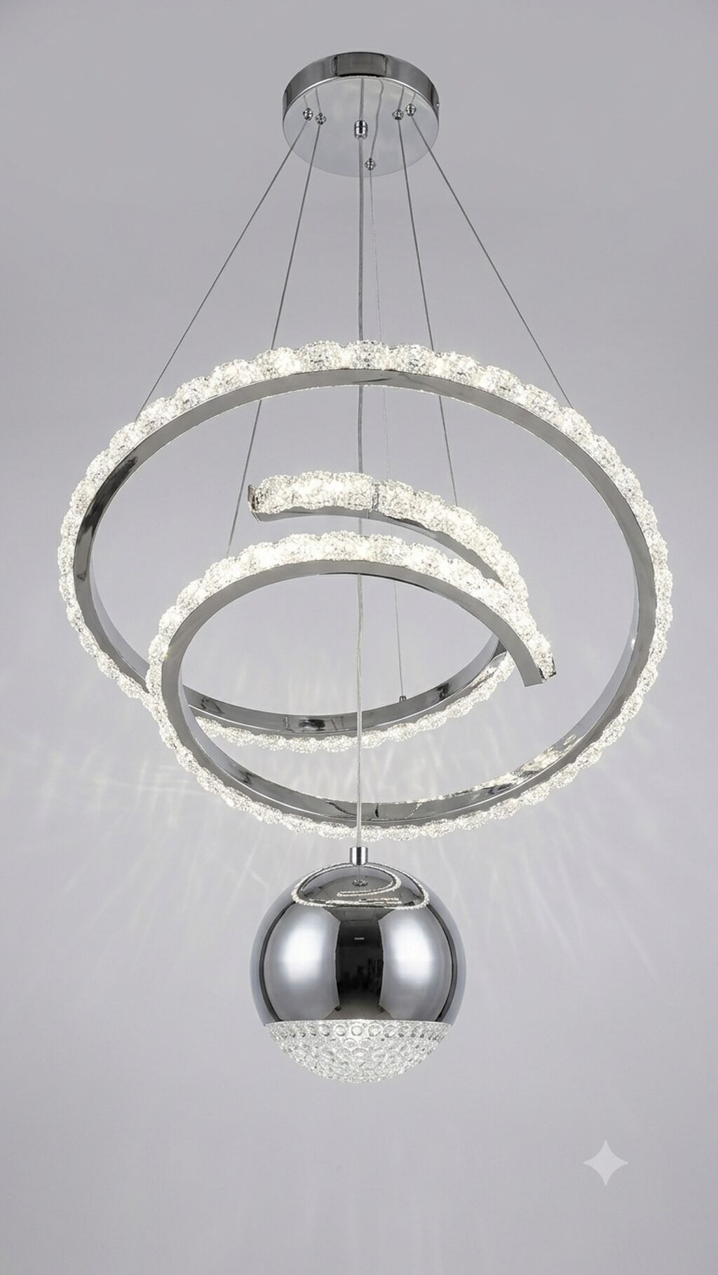 Led Çılçıraq, 4 və daha çox lampa, Metal — İşıqlandırma, Novxanı (7)