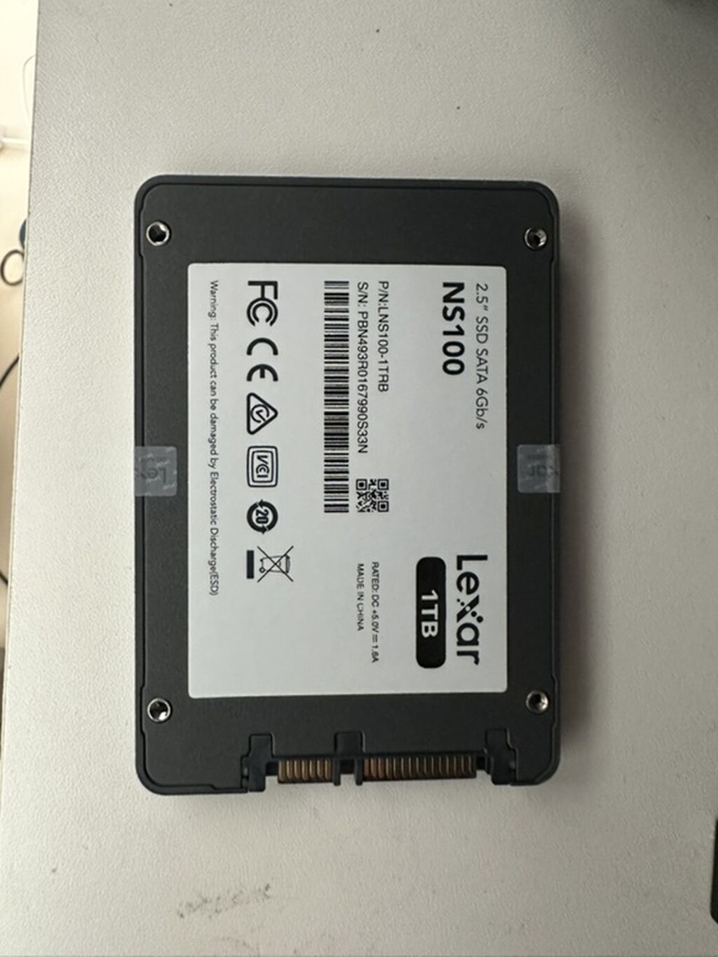 Lexar NS100 1TB 2.5" SSD satılır. Model: **Lexar NS100** Tutum — Elektronika, Xırdalan
