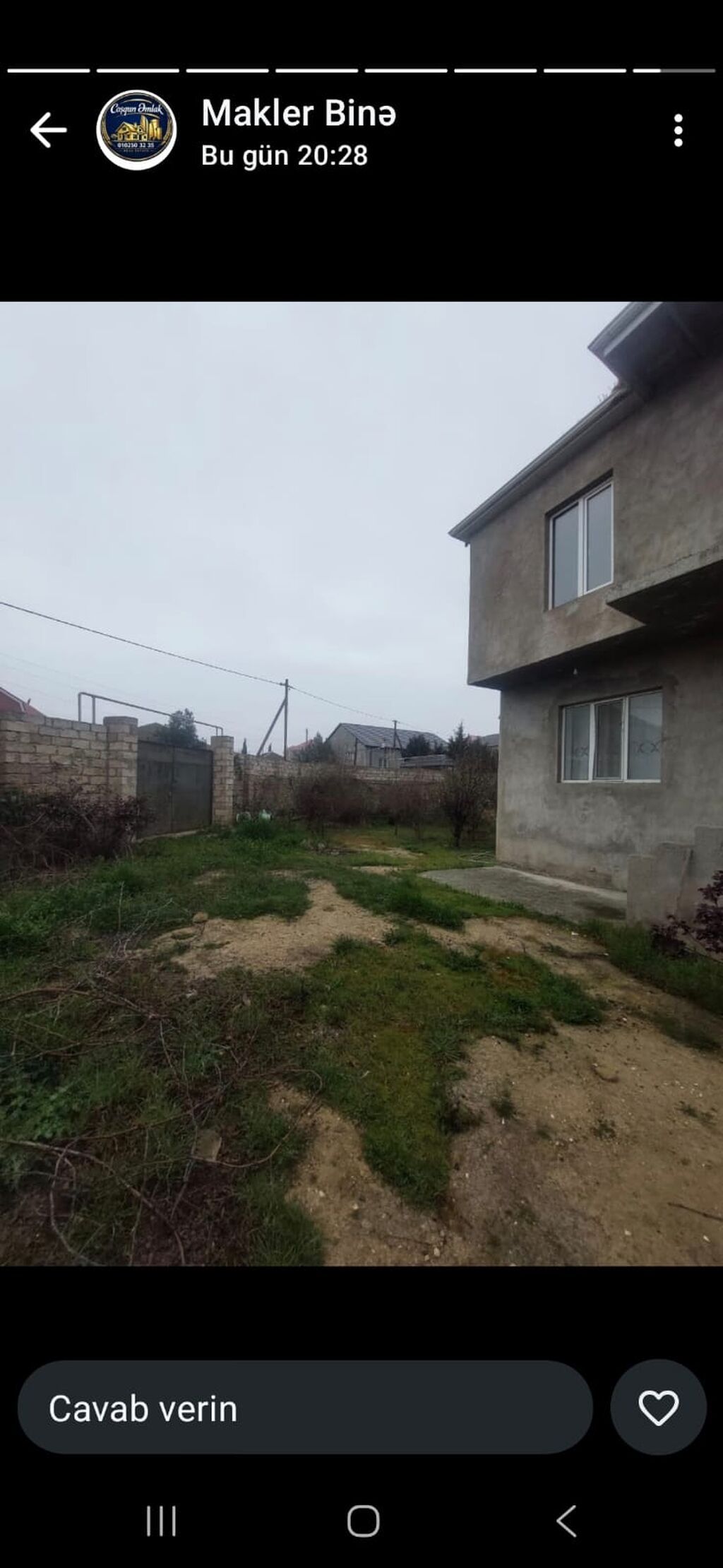 Şağanda, Olimpiya kompleksinin arxasında yerləşən 2 mərtəbəli fərdi — Daşınmaz əmlak, Digah (6)