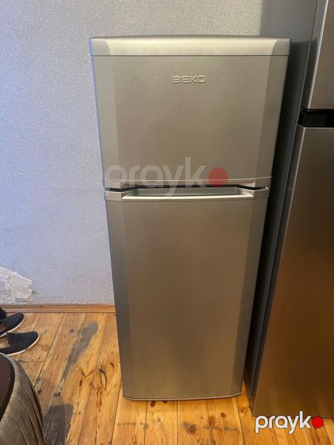 İşlənmiş 2 qapılı Beko Soyuducu Satılır, rəng - Boz