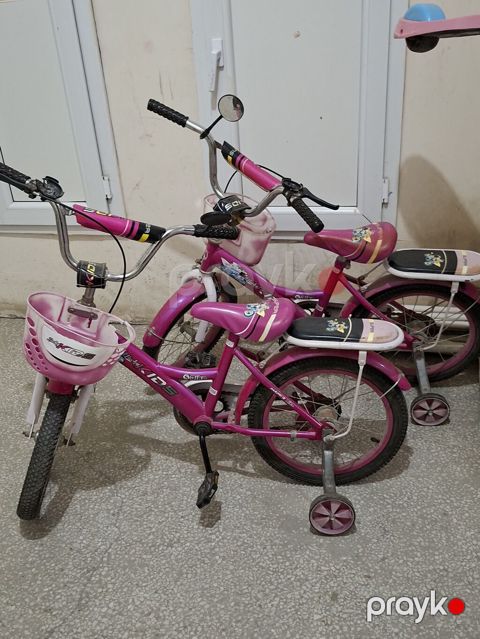 Uşaq velosipedi – pink rəngdə, 2 ədəd Xüsusiyyətlər: - Təxminən 14