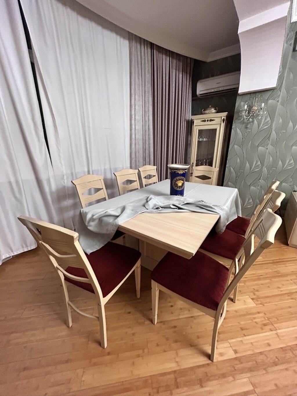 Qonaq otağı üçün mebel dəsti - Konsol güzgü ilə: açıq krem rəngli — Mebel, Bakı (4)
