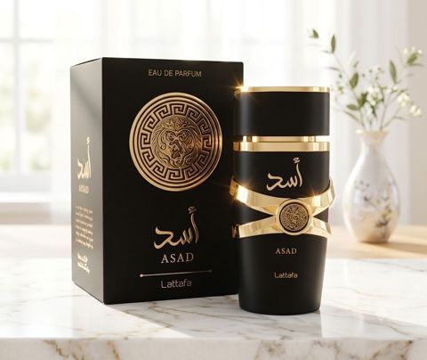 Lattafa Asad 100ml Tam original zamanetli qaliciliqi 3.4 gun sleyfi — Bakı