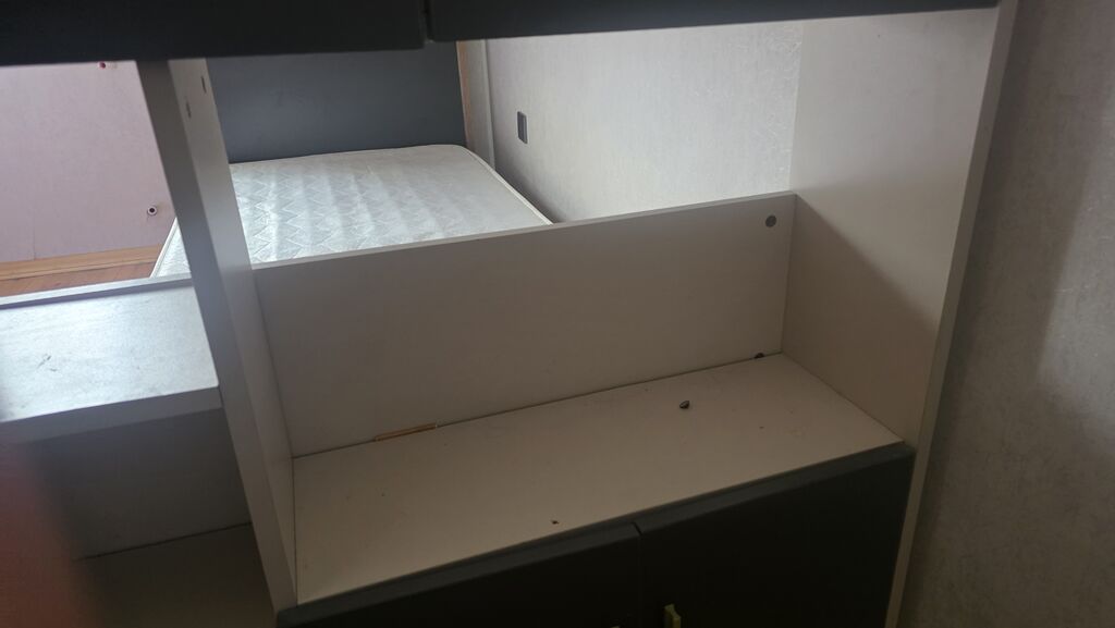Oğlan və qız üçün, İşlənmiş, Çarpayı, Matras ilə, Siyirməsiz, Laminat — Mebel, Digah (6)