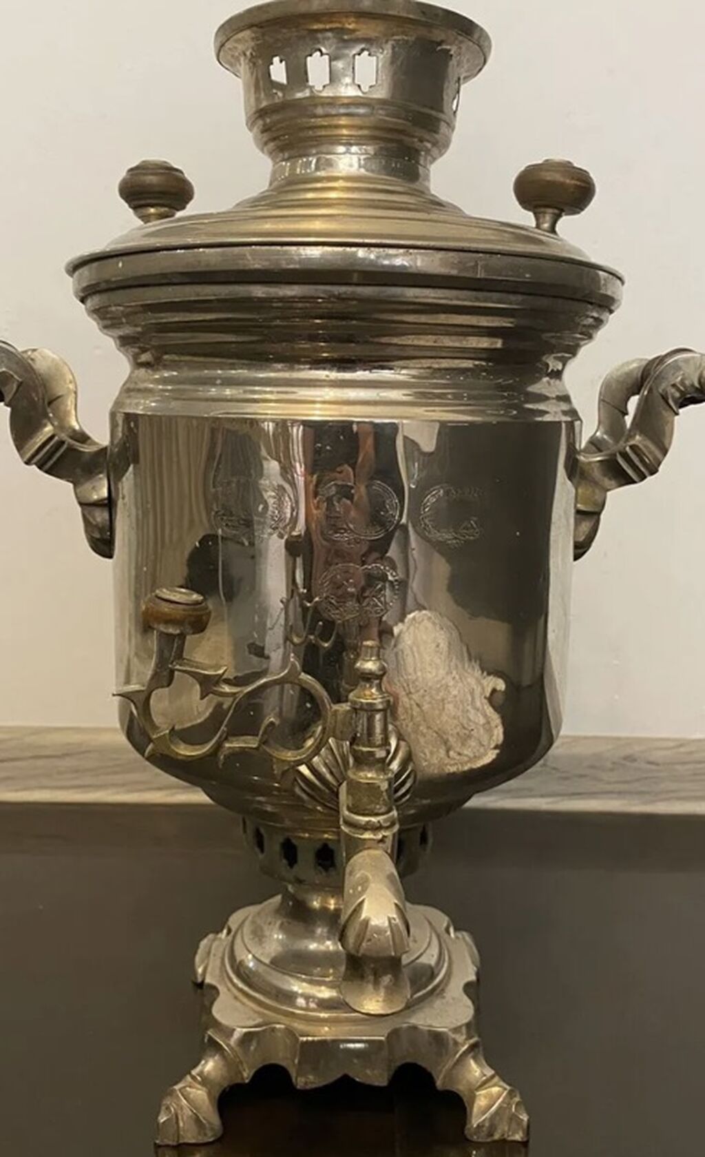 Qədim samovar, 1900 il, Vəziyyəti: Yaxşı — Mallar, Bakı (3)