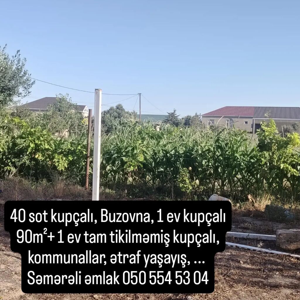 40 sot, Tikinti, Makler, Kupça (Çıxarış) — Torpaq, Bakı (2)