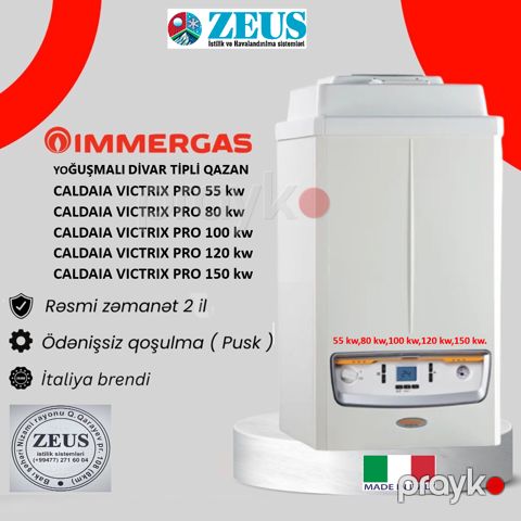 Divar Tipli Yoğuşmalı İmmergas Caldaia Victrix Pro Qazan — Bakı