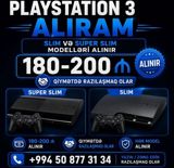 PlayStation 3 alınır. PS3 Slim və PS3 Super Slim modelləri qəbul — Ürünler