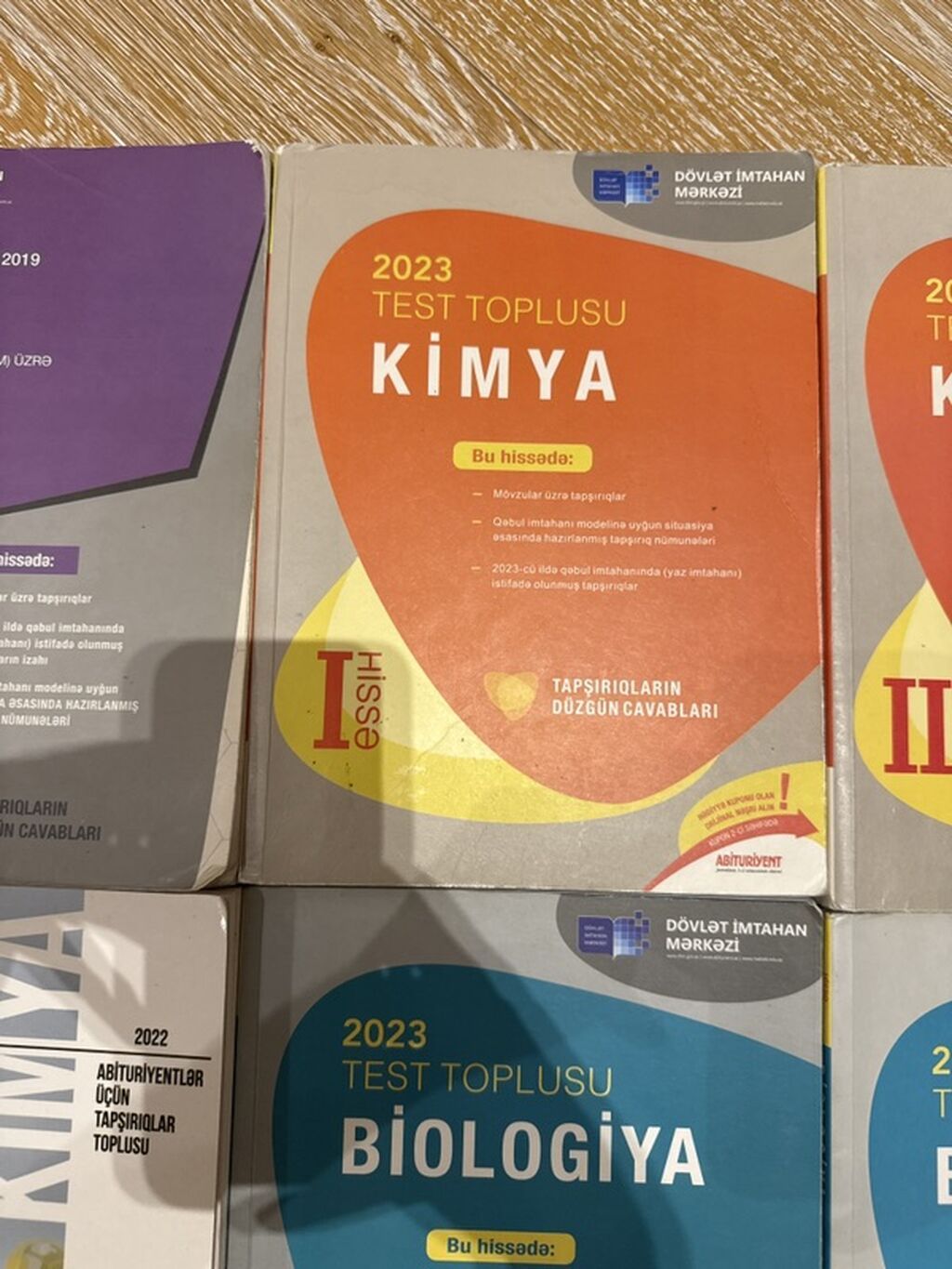 Məhsul: DİM “Test Toplusu” kitabları dəsti – Kimya və Biologiya — Kitablar və jurnallar, Bakı (2)