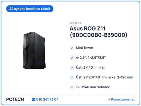 Asus rog Z11 (90DC00B0-B39000) — Bakı