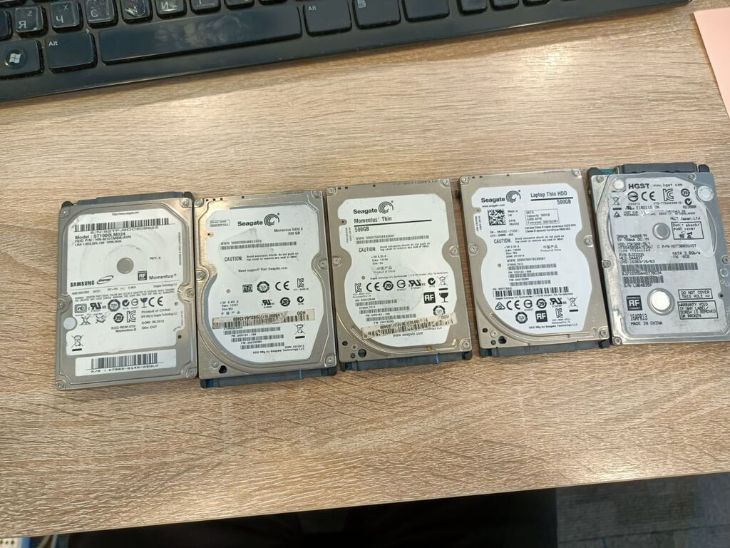 Məhsul: 2-ci əl 2.5" Sata noutbuk HDD-ləri (işlək), hamısı Low Level — Elektronika, Bakı