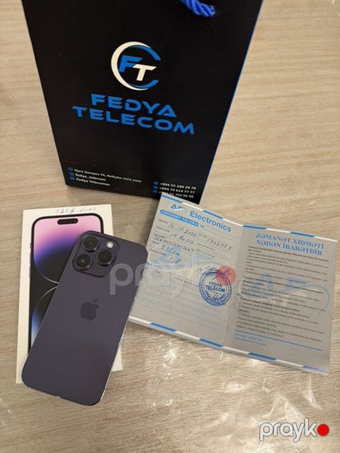 IPhone 14 Pro, 512 GB, Deep Purple, Zəmanət