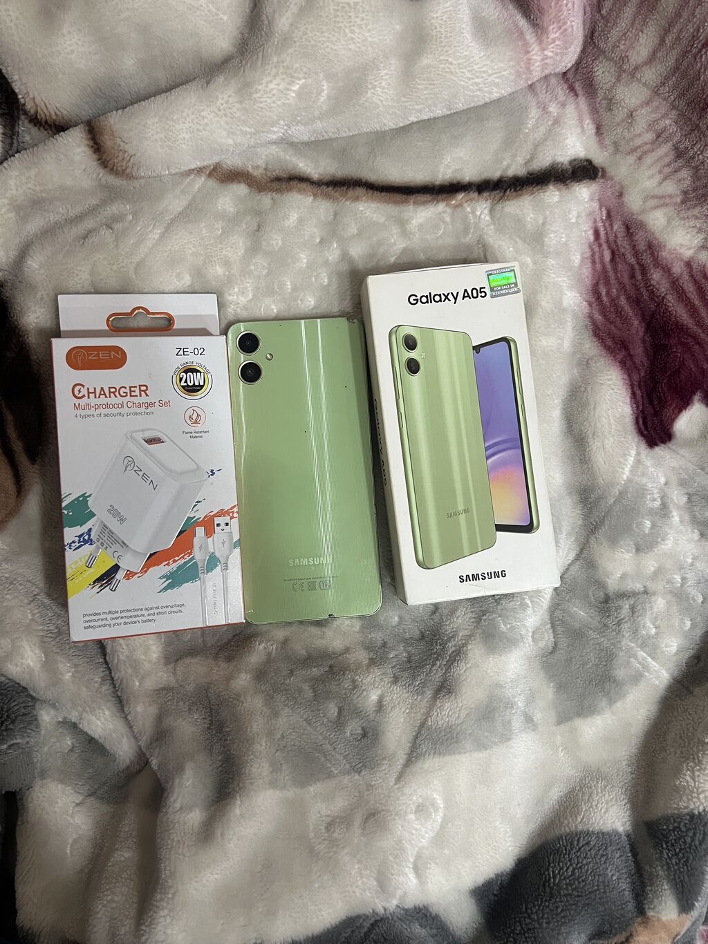 Samsung Galaxy A05, 64 GB, rəng - Yaşıl, Sensor, Face ID — Samsung, Bakı (7)