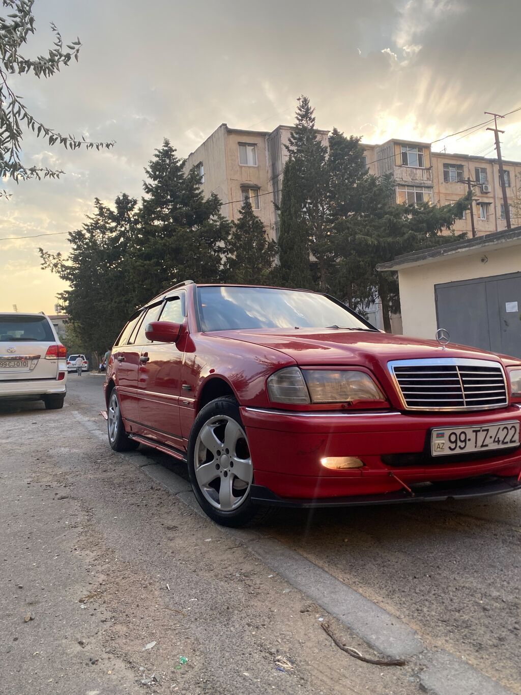 Mercedes-Benz C-Class (W202) Universal/Wagon – qırmızı rəng — Avto, Digah (3)