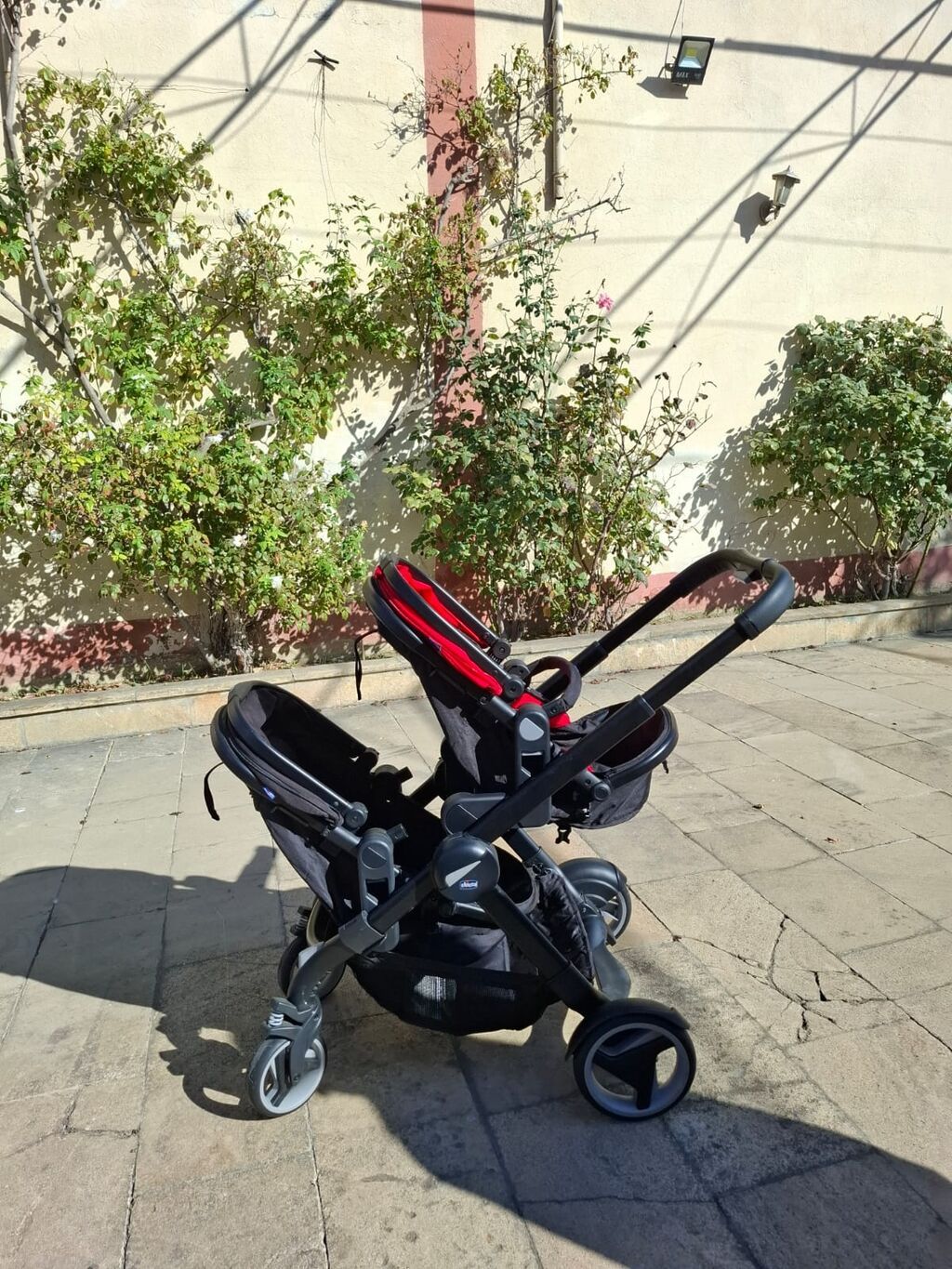 Chicco Fully Twin uşaq arabası – iki uşaqlı ailələr üçün çevik 2‑in‑1 — Mallar, Bakı (2)