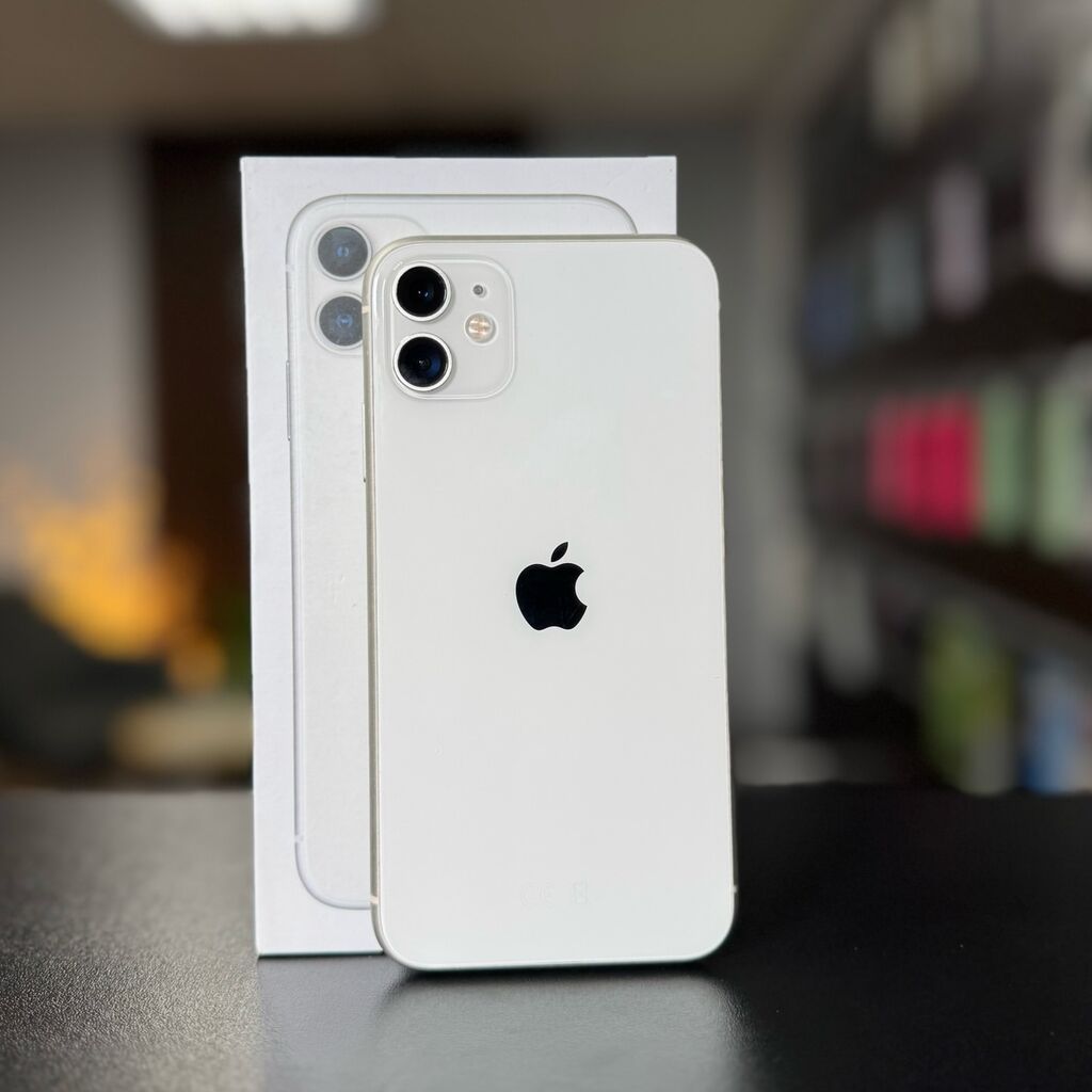 IPhone 11, 128 GB, Ağ, Zəmanət, Kredit, Simsiz şarj — Apple iPhone, Bakı