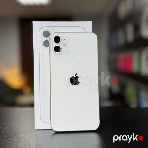 IPhone 11, 128 GB, Ağ, Zəmanət, Kredit, Simsiz şarj