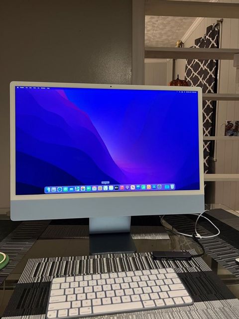 Apple iMac 24" (M1) – mavi rəng - 24 düymlük 4.5K Retina ekran — Gəncə