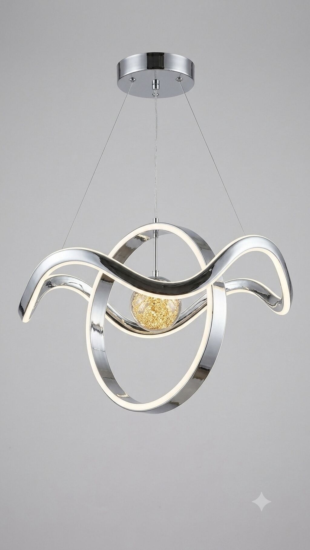 Led Çılçıraq, 4 və daha çox lampa, Metal — İşıqlandırma, Novxanı (10)