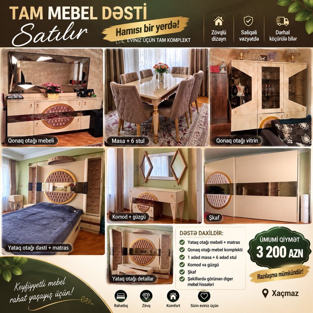 Mebel dəsti — Mallar, Xaçmaz (2)