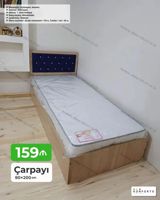 Təklif: Tək nəfərlik çarpayı – 90×200 sm - Mexanizm: Açılmayan — Mallar