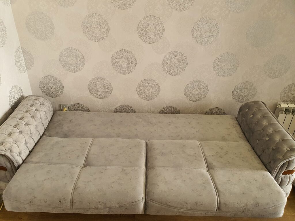 Açılıb-yığılan 3 nəfərlik divan satılır. Divan açıldıqda geniş yatacaq — Mebel, Bakı (5)