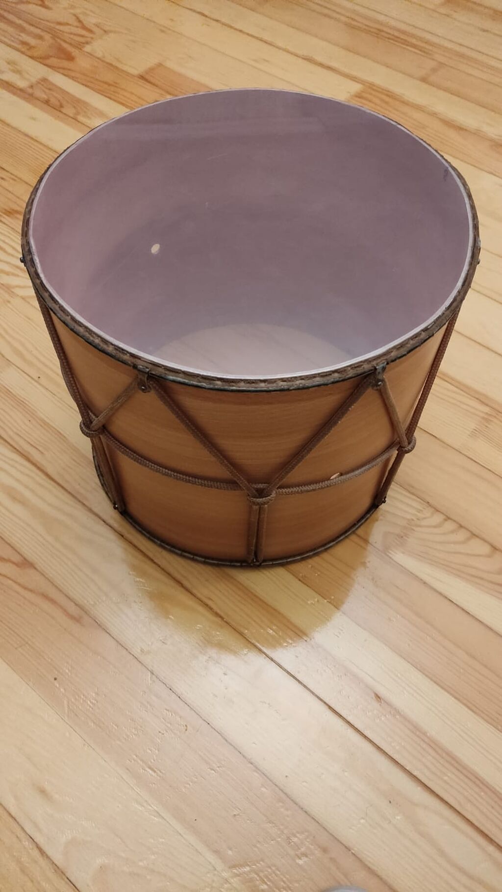 Taxta nağara korpusu - Material: təbii ağac gövdə, xaricdən kordonla — Mallar, Bakı (2)