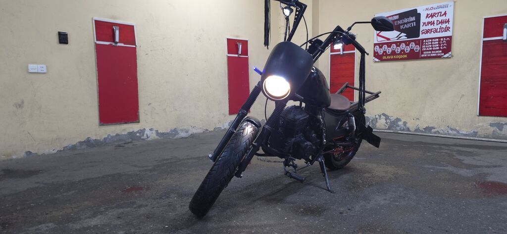 Yamaha SR250 mator deyisib 150cc zontes matoru qoyulub — Motosikletlər, Gəncə (5)