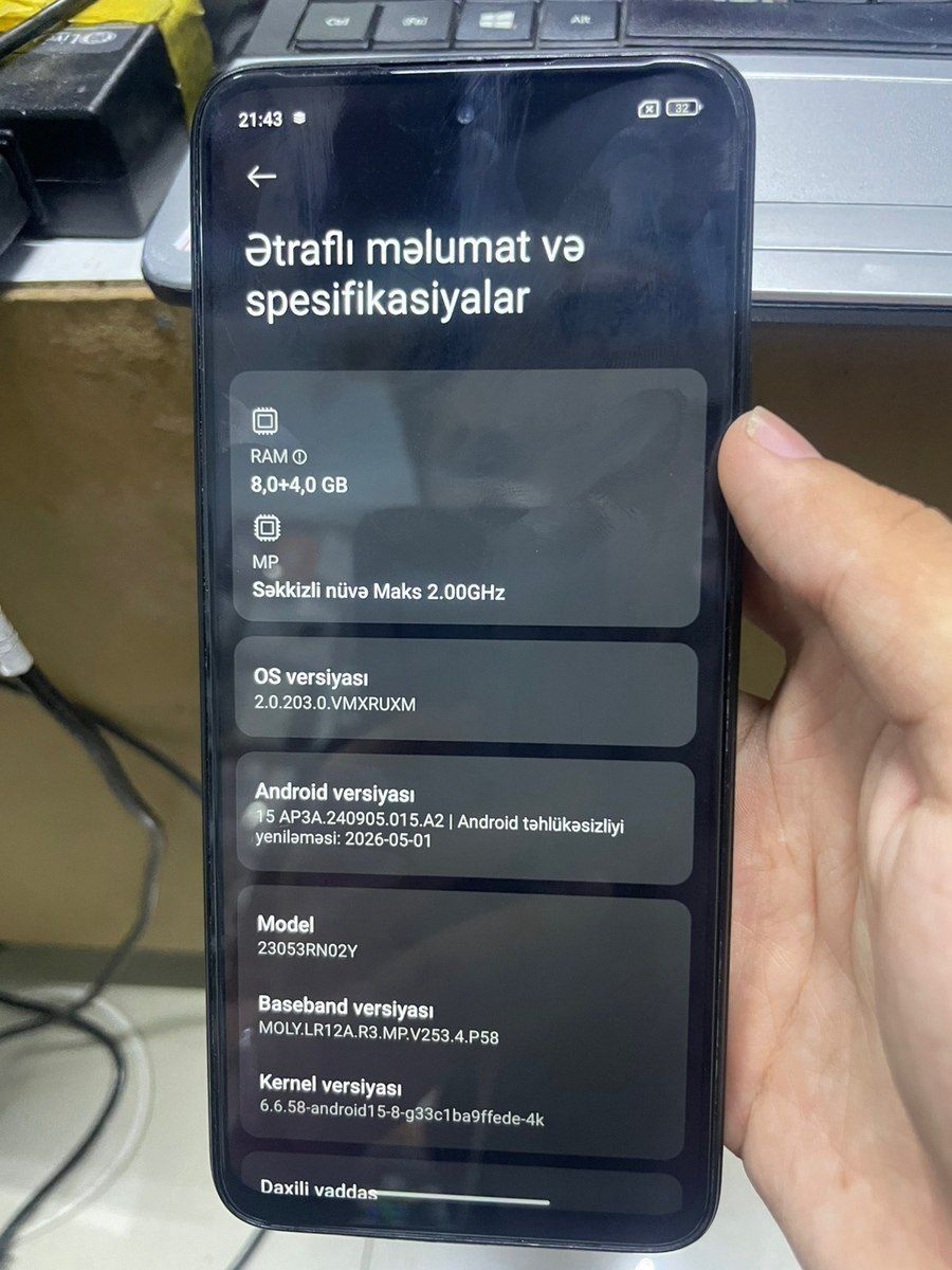 Xiaomi Redmi 12 Midnight Black 256GB/8GB — Smartfonlar, Bakı