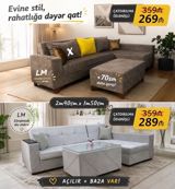 LM künc divan dəsti – komfort və stil bir arada - Modern dizaynlı — Mallar