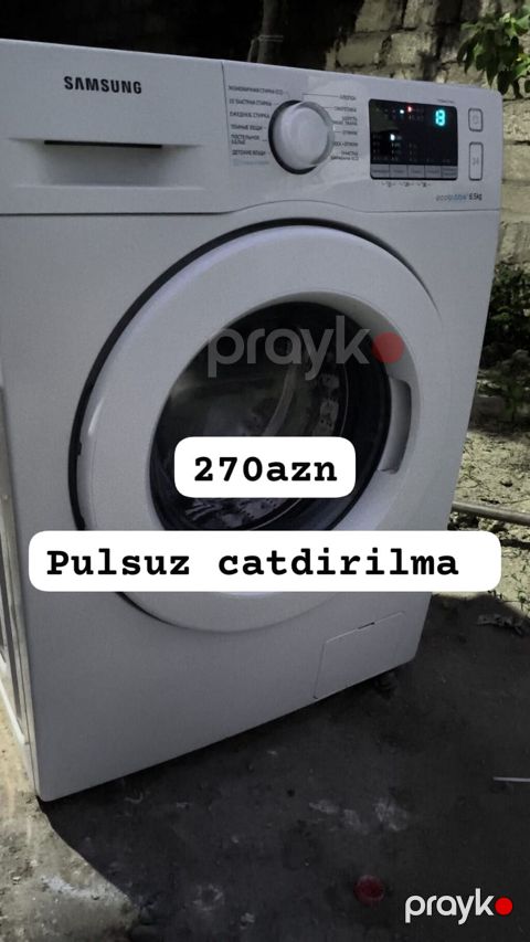 Samsung paltaryuyan maşın – EcoBubble 6.5 kq - Ön yükləmə, elektron