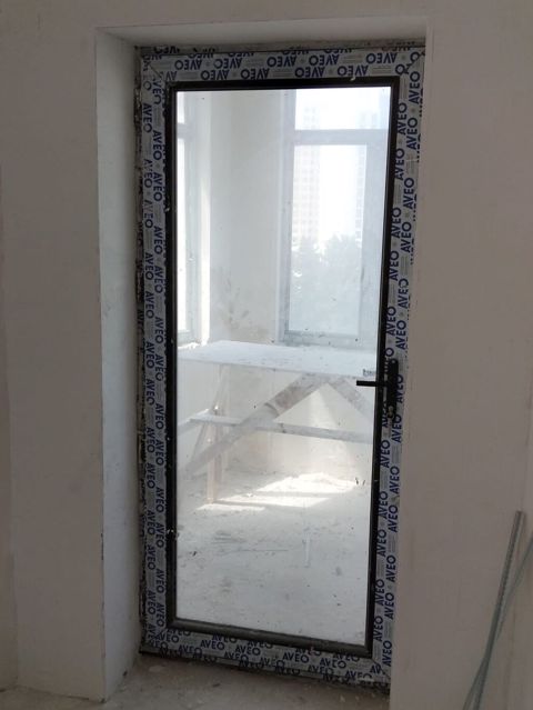 Aveo profilli şüşəbənd qapısı - Material: PVC profil (Aveo brendi)