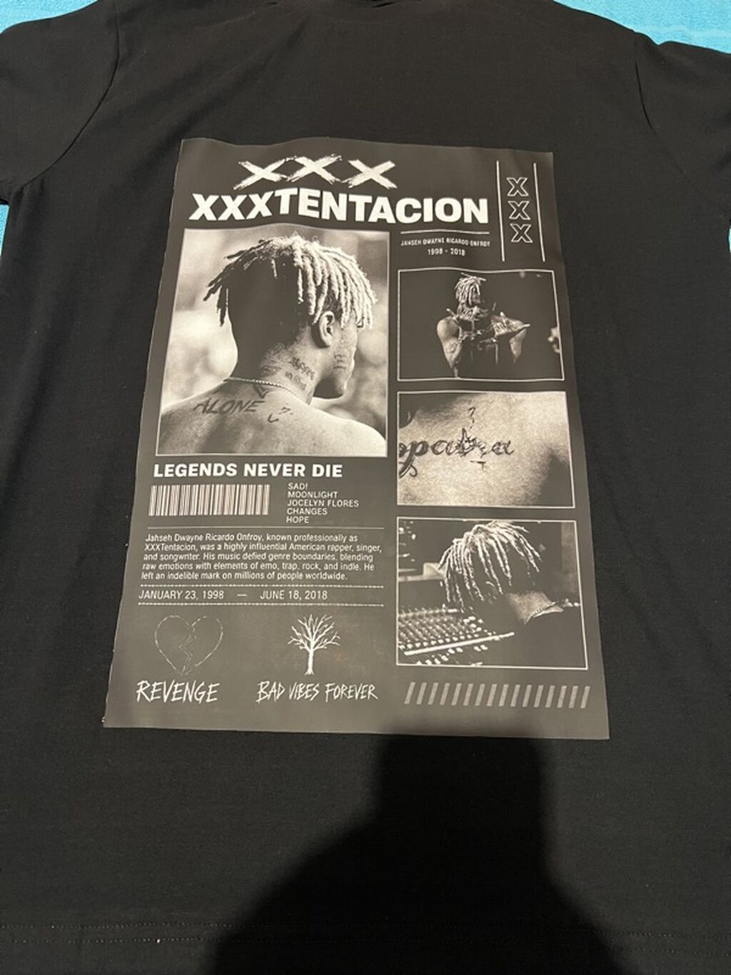 Xxx tentacion basqılı köynək L razmer yeni dizaynli köynəklər — Şəxsi əşyalar, Bakı