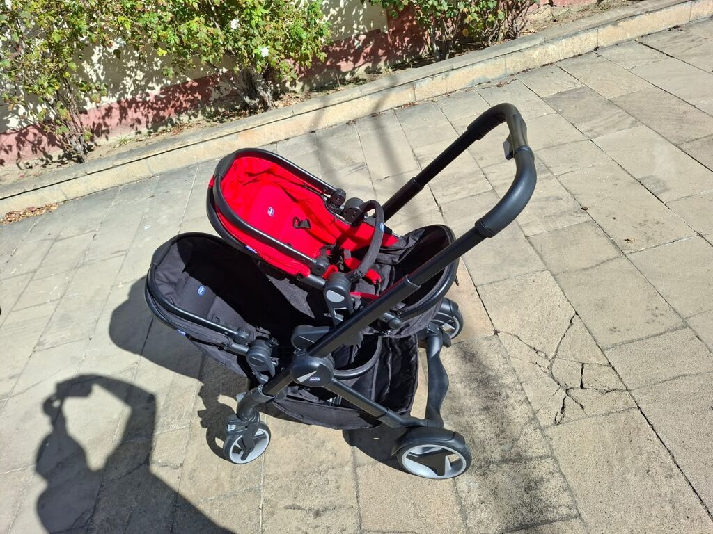 Chicco Fully Twin uşaq arabası – iki uşaqlı ailələr üçün çevik 2‑in‑1 — Mallar, Bakı (10)
