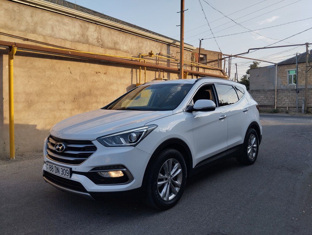 Hyundai Santa Fe, 2.0 L, 2017 il, 149 300 km — Avtomobillər, Bakı (2)