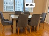249₼ masa desti ÜNVAN:-yaaamal 4444 Zeyno aa Yemək otağı dəsti — Mebel