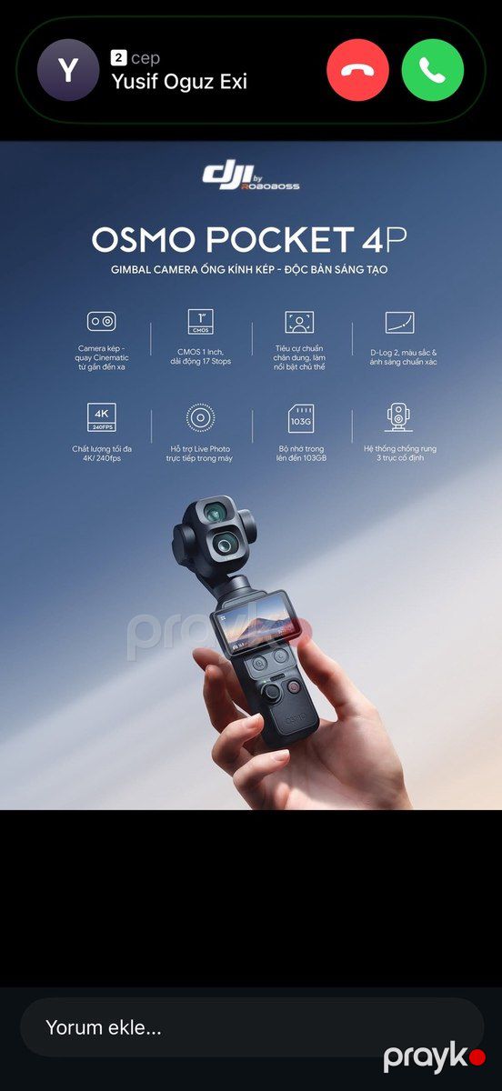 DJI Osmo Pocket 4P — Səs texnikası, Bakı (4)