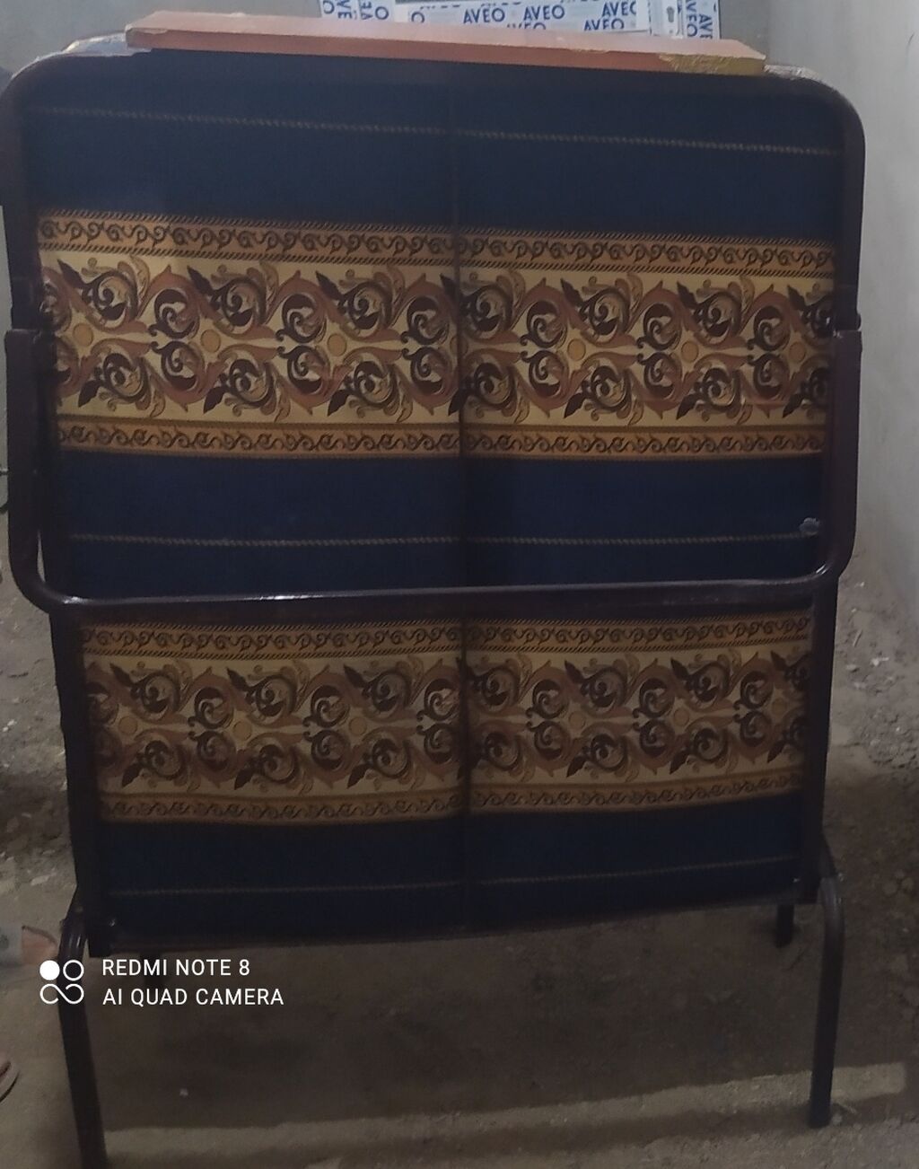 Portativ çarpayı – açılıb-yığılan model - Metal karkas: möhkəm, sabit — Mebel, Pirəkəşkül