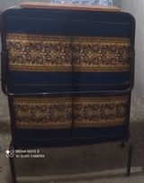 Portativ çarpayı – açılıb-yığılan model - Metal karkas: möhkəm, sabit — Mebel