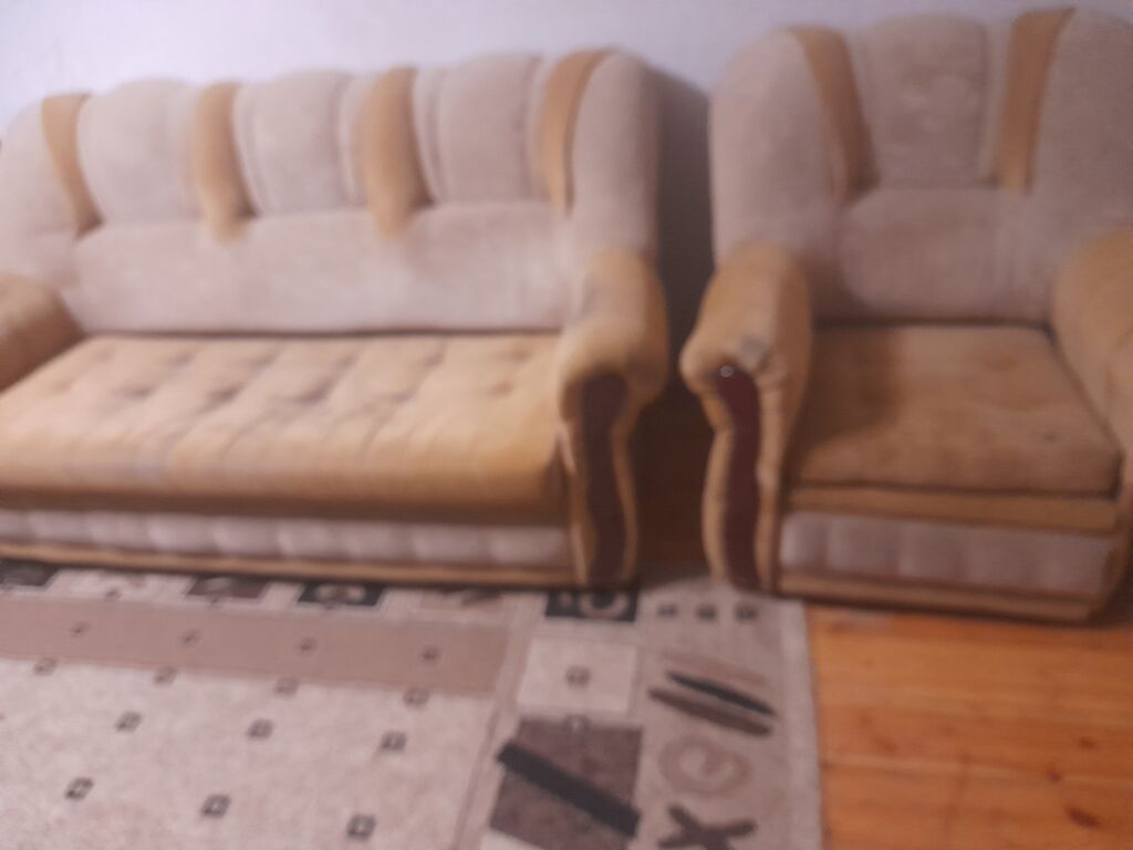 Satılır: Qonaq otağı dəsti + TV stendi - Yumşaq mebel dəsti: 1 — Mebel, Bakı (2)