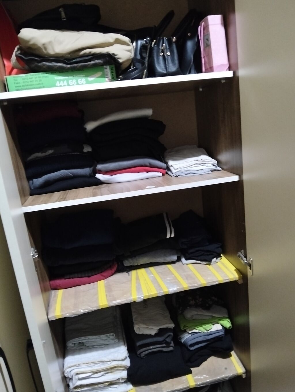 İşlənmiş, 6 qapı, Güzgülü, Bej, Taxta, Açılan, Düz dolab — Mebel, Bakı (9)