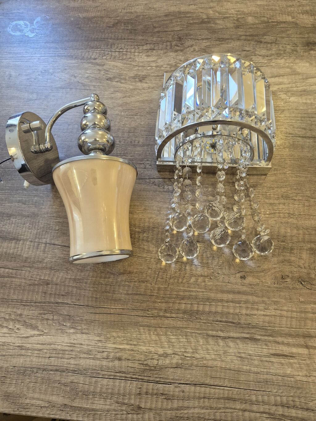 Divar bra komplekti - 2 ədəd dekorativ divar bra. - Model 1: Kristal — İşıqlandırma, Bakı (3)