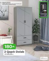 2 qapılı geyim dolabı Ölçü: 47×200×90 sm Material: Laminat 18 mm — Мебель